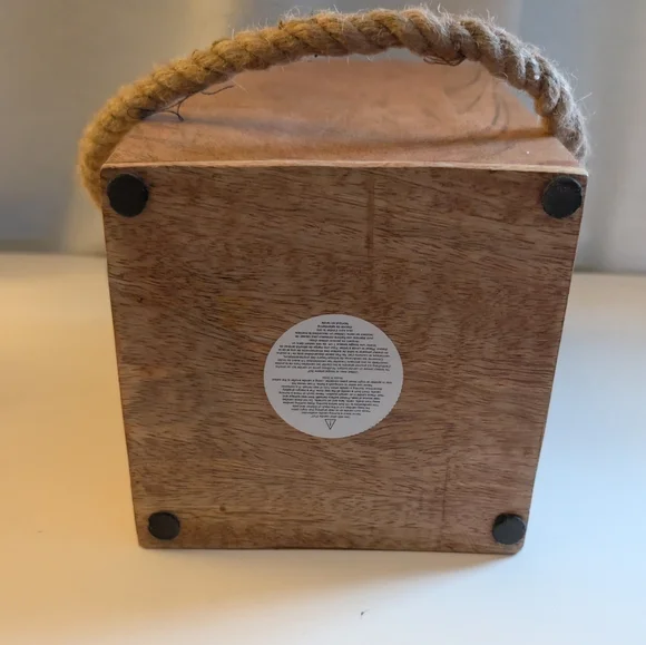 Frankenstein Wooden Halloween Lantern with Rope Handle - Picture 5 of 7